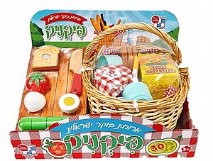 ערכת פיקניק - ארוחת בוקר ישראלית מעץ לילדים ערכת פיקניק - ארוחת בוקר ישראלית מעץ לילדים