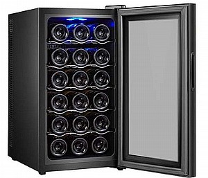מקרר יין 18 בקבוקים La Kitchenette BCW-50A השף משה שגב צבע שחור מקרר יין 18 בקבוקים La Kitchenette BCW-50A השף משה שגב צבע שחור