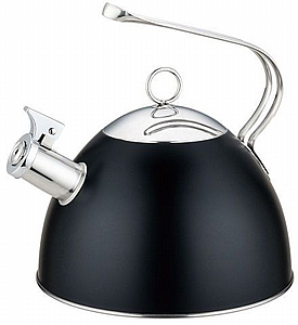 קומקום שורק מהודר 2 ליטר נירוסטה La Kitchenette 901749 - צבע שחור קומקום שורק מהודר 2 ליטר נירוסטה La Kitchenette 901749 - צבע שחור