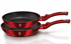 סט 2 מחבתות יציקת אלומיניום עבה ציפוי תלת שכבתי BerlingerHaus BH-1612 סט 2 מחבתות יציקת אלומיניום עבה ציפוי תלת שכבתי BerlingerHaus BH-1612