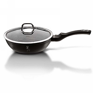 מחבת איכותית עמוקה יציקת אלומיניום עבה ציפוי תלת שכבתי BerlingerHaus Black silver BH-1853 מחבת איכותית עמוקה יציקת אלומיניום עבה ציפוי תלת שכבתי BerlingerHaus Black silver BH-1853