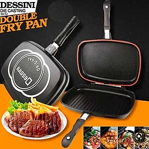 מחבת גריל כפולה 36CM מתהפכת מחבת גריל כפולה 36CM מתהפכת