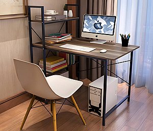 שולחן מחשב מעוצב ופרקטי כולל ספרייה דגם אקסל שולחן מחשב מעוצב ופרקטי כולל ספרייה דגם אקסל