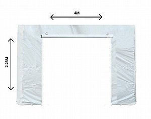ברזנט PVC לבן 4x2.25 מ' עמיד למים עם ריצ'רצים ברזנט PVC לבן 4x2.25 מ' עמיד למים עם ריצ'רצים