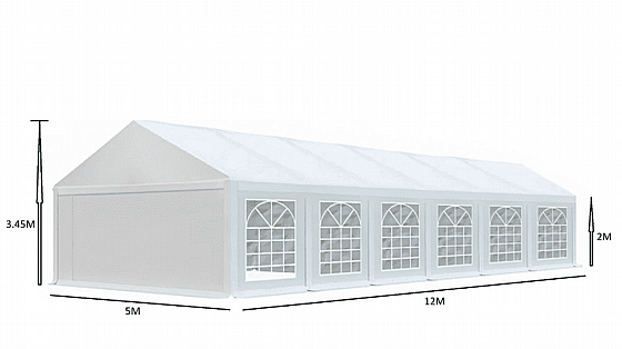  ���� �������� 5X12 ������ PVC ��� ������ TENT-PRO