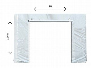 ברזנט PVC לבן 5x2.25 מ' עמיד למים עם ריצ'רצים ברזנט PVC לבן 5x2.25 מ' עמיד למים עם ריצ'רצים