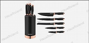 סט סכינים איכותי + מעמד HAUS ROLAND HR608-1 סט סכינים איכותי + מעמד HAUS ROLAND HR608-1