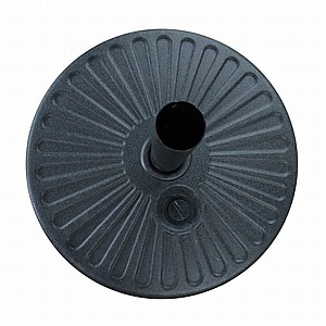 בסיס שמשייה עמוד מרכזי 25 ליטר פלסטיק KING STAR צבע שחור בסיס שמשייה עמוד מרכזי 25 ליטר פלסטיק KING STAR צבע שחור