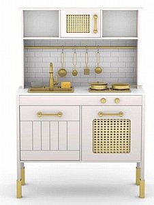 מטבח לילדים אלקטרוני מעץ אגם לבן W10C1042C מאת בית העץ מטבח לילדים אלקטרוני מעץ אגם לבן W10C1042C מאת בית העץ