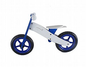 אופני איזון ודחיפה לרכיבה יציבה מעץ לילדים בצבע לבן אופני איזון ודחיפה לרכיבה יציבה מעץ לילדים בצבע לבן