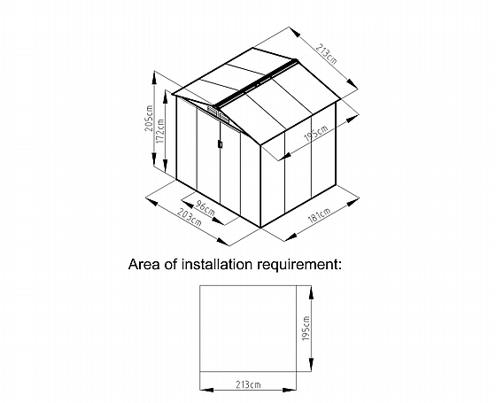 ���� ���� ���� �� ����� 2.13X1.91 ���� �������  W76 � ��� ������ �� ������ Garden Top