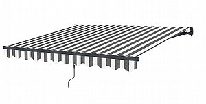 סוכך זרועות מכני 295X200 ס"מ מתקפל כולל מגן UV ו-PA דגם אסיה F Garden Top - צבע פסים אפור לבן סוכך זרועות מכני 295X200 ס"מ מתקפל כולל מגן UV ו-PA דגם אסיה F Garden Top - צבע פסים אפור לבן