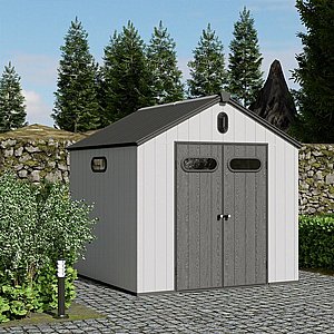 מחסן פלסטיק כולל רצפה KingCenter 8X8 - אחריות 10 שנים מחסן פלסטיק כולל רצפה KingCenter 8X8 - אחריות 10 שנים