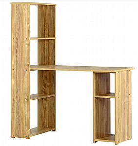 שולחן כתיבה מהודר כולל ספריה רוחב 120 ס"מ - דגם 613 - צבע אלון שולחן כתיבה מהודר כולל ספריה רוחב 120 ס"מ - דגם 613 - צבע אלון