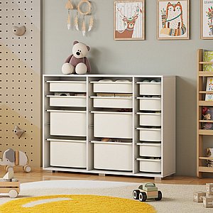שידת איחסון מכלים רחבה בגוון לבן דגם פליי PLAY מבית סטאר שופ STAR SHOP שידת איחסון מכלים רחבה בגוון לבן דגם פליי PLAY מבית סטאר שופ STAR SHOP