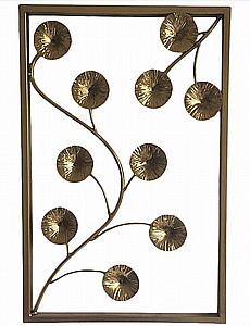 קישוט קיר מתכת מלבן קישוט קיר מתכת מלבן