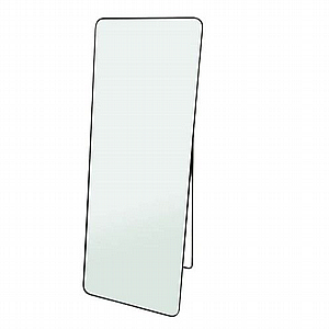 מראת גוף סטנד מלבן עם מסגרת מתכת מידה 60X160 ס"מ - צבע שחור מראת גוף סטנד מלבן עם מסגרת מתכת מידה 60X160 ס"מ - צבע שחור