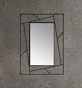 מראת תלייה דגם שובל SHOVAL מידה 90X120 ס"מ עם מסגרת מתכת מראת תלייה דגם שובל SHOVAL מידה 90X120 ס"מ עם מסגרת מתכת
