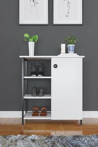 ארונית נעליים דגם פיניקס Phoenix ברוחב 70 ס"מ STRA SHOP - צבע לבן ארונית נעליים דגם פיניקס Phoenix ברוחב 70 ס"מ STRA SHOP - צבע לבן