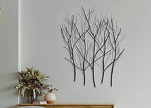 קישוט קיר מתכת דגם זרדים פזורים מבית סטאר שופ STAR SHOP קישוט קיר מתכת דגם זרדים פזורים מבית סטאר שופ STAR SHOP