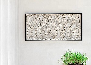 קישוט קיר מתכת דגם חוטי כסף פנורמה מבית סטאר שופ STAR SHOP קישוט קיר מתכת דגם חוטי כסף פנורמה מבית סטאר שופ STAR SHOP