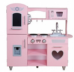 מטבח איילת ורוד מעץ לילדים W10C566 מטבח איילת ורוד מעץ לילדים W10C566
