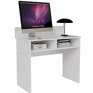 שולחן מחשב רוחב 90 סמ דגם "אורי" 6033 DOUBLE - צבע לבן שולחן מחשב רוחב 90 סמ דגם "אורי" 6033 DOUBLE - צבע לבן